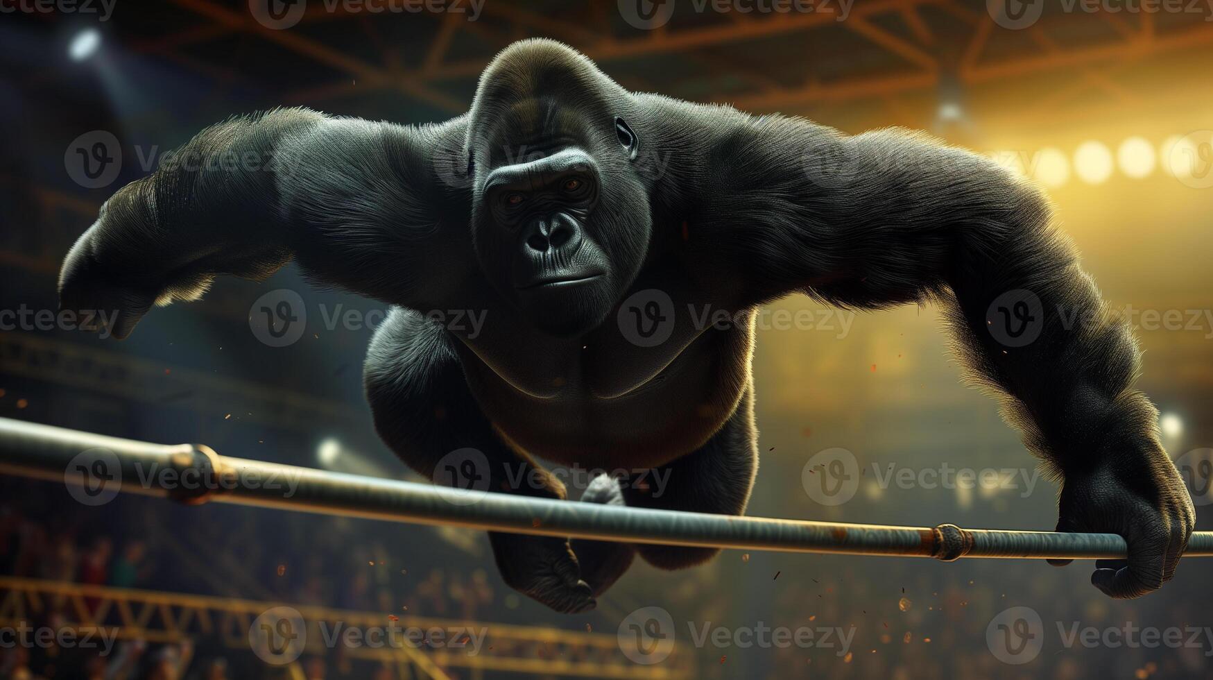ai gegenereerd gorilla atleten. sport foto