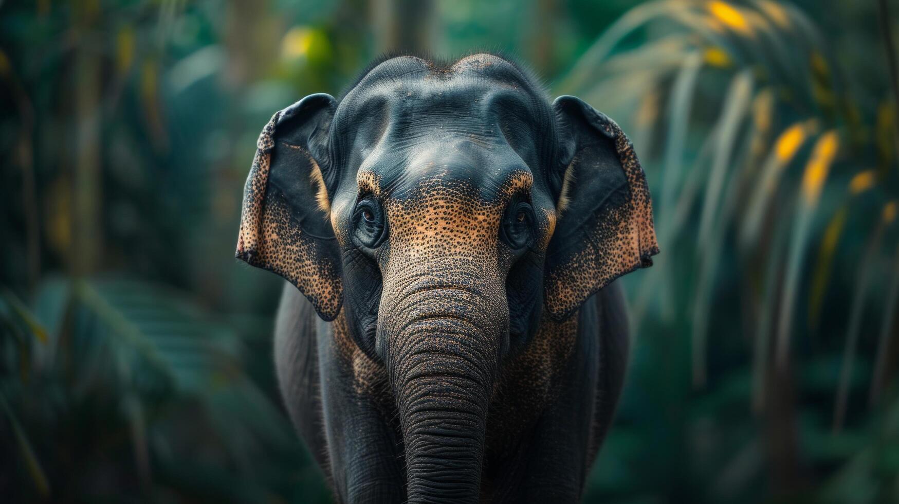 ai gegenereerd een mooi olifant looks Bij de camera foto