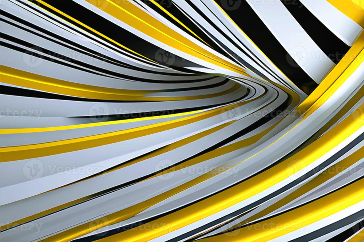ai gegenereerd grijs, geel en zwart contrast chaotisch lijnen, strepen, abstract achtergrond. foto