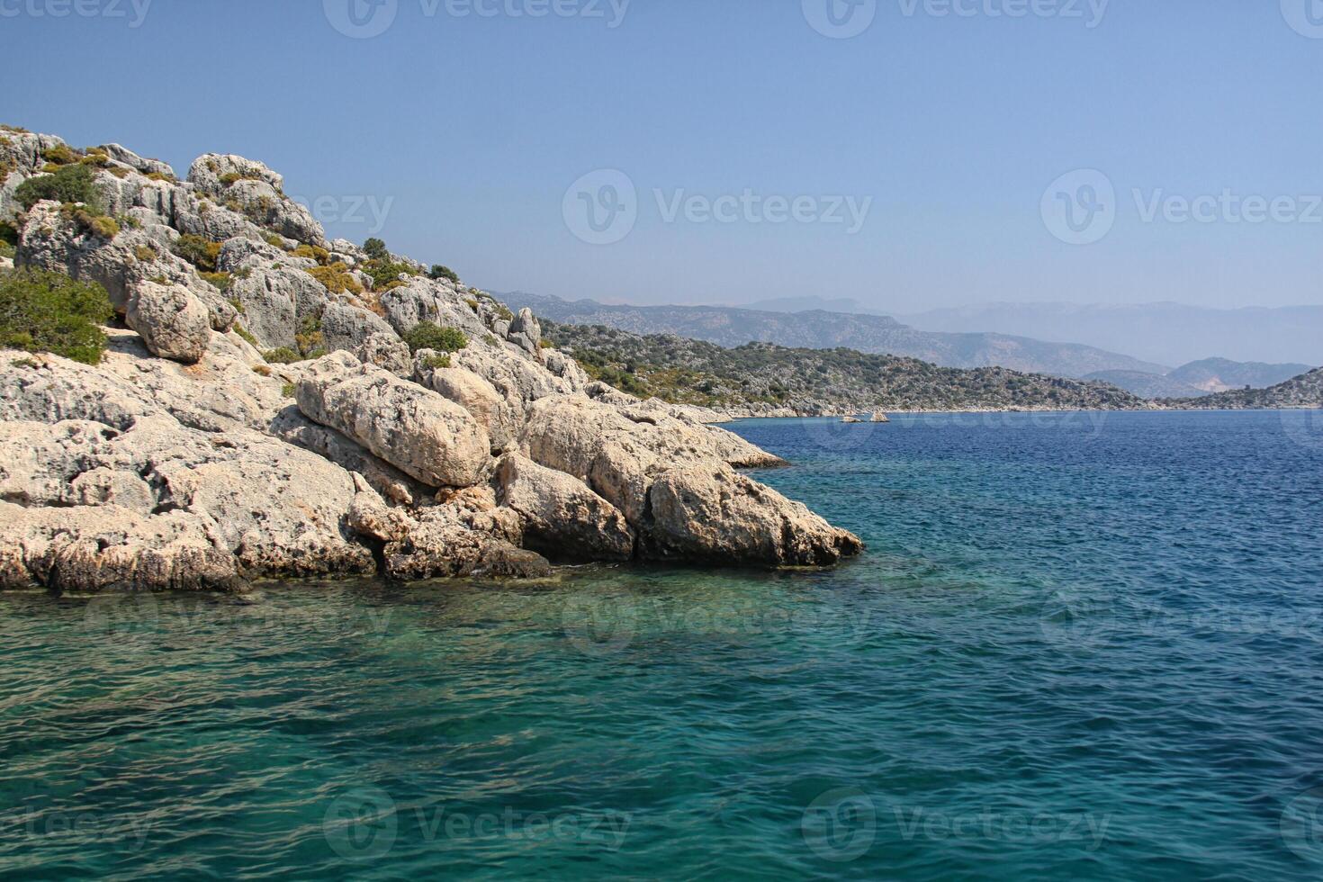 rots en zee in turkije foto