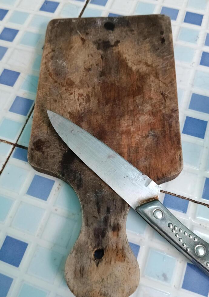 een Koken mes scherp een foto
