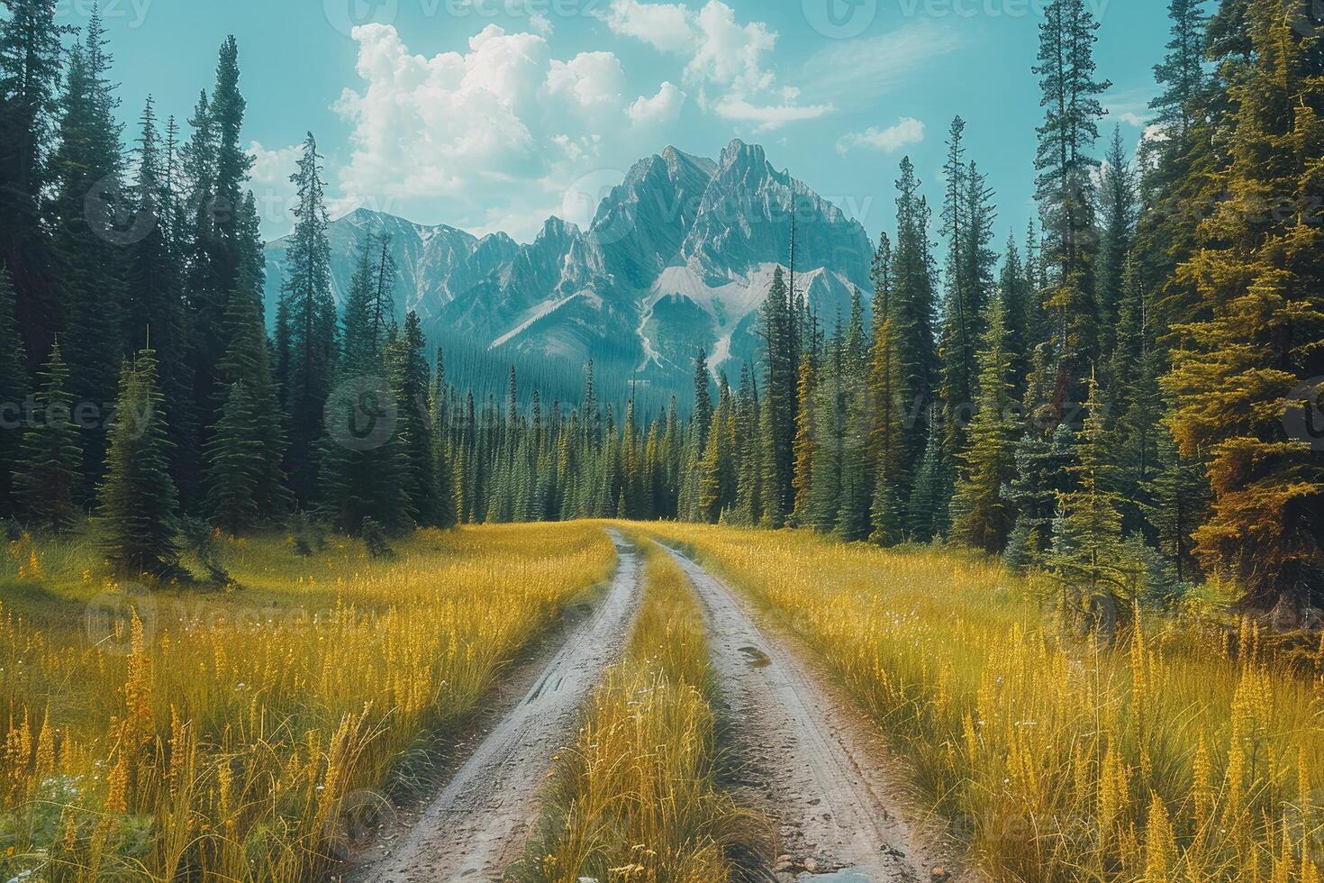 ai gegenereerd mooi natuur berg landschap professioneel fotografie foto