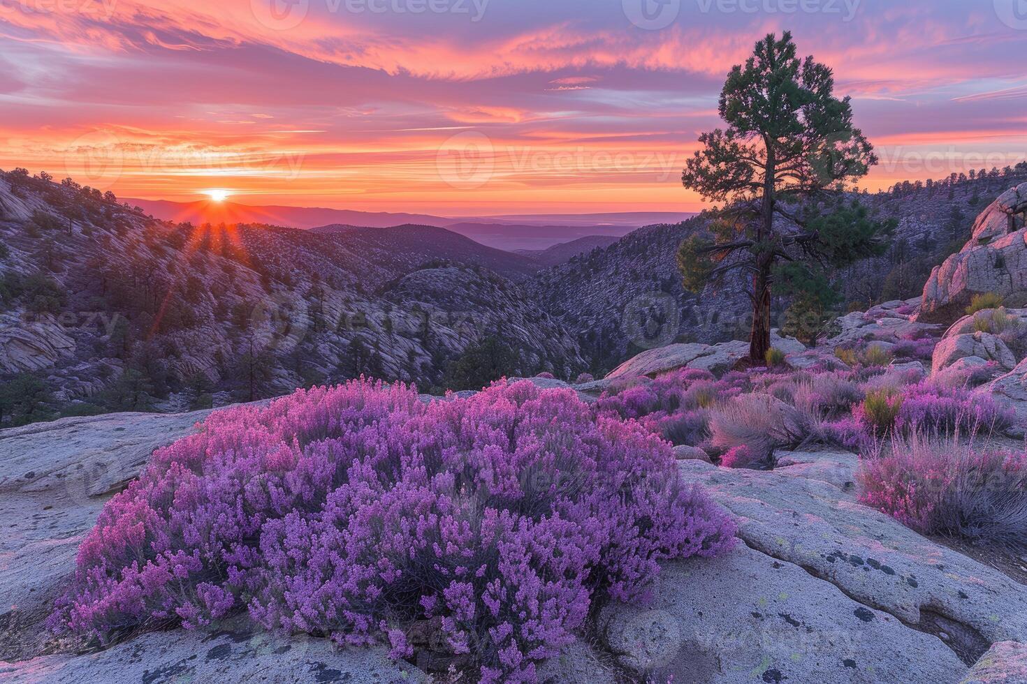 ai gegenereerd mooi natuur berg landschap professioneel fotografie foto