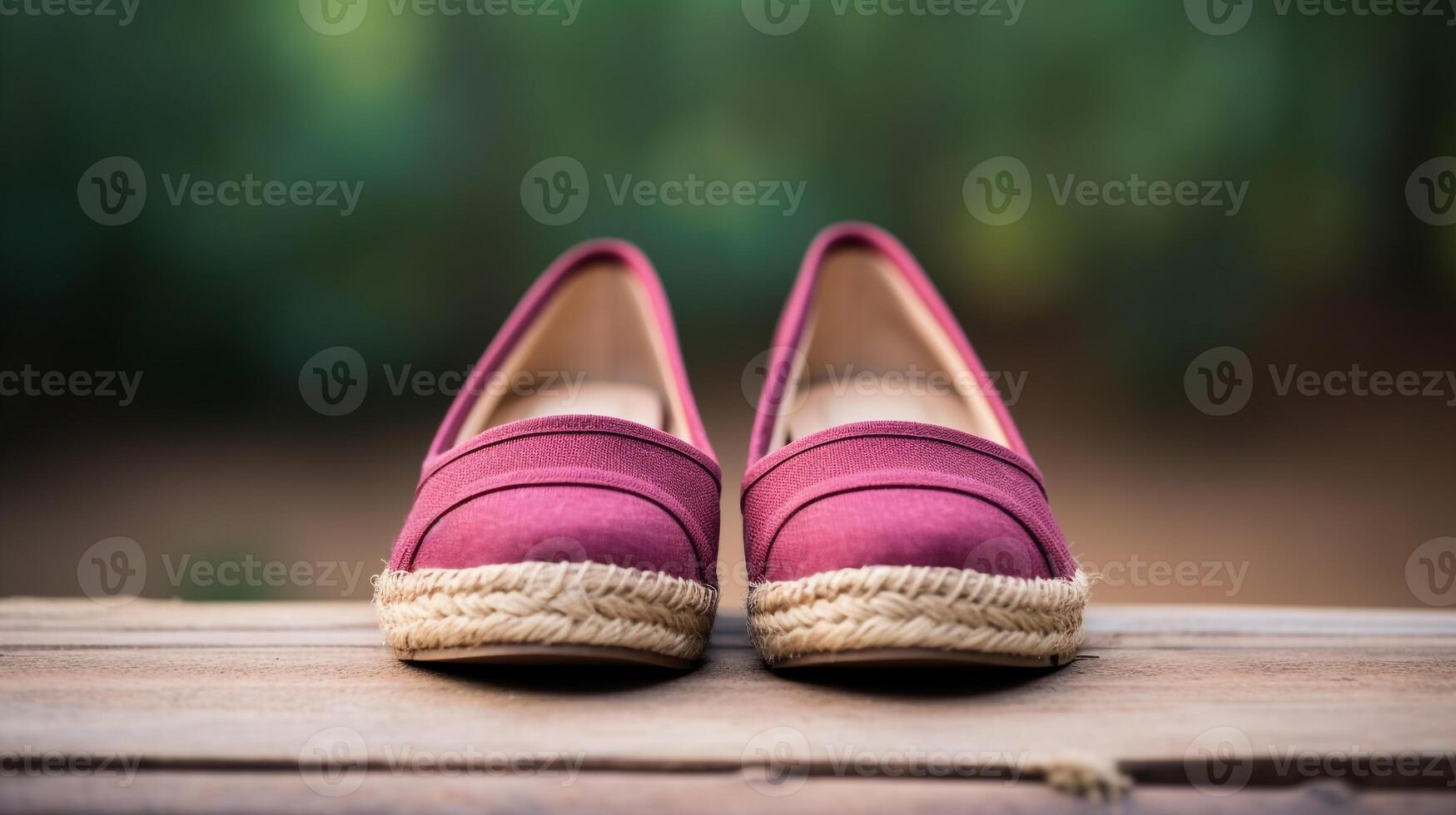 ai gegenereerd kastanjebruin espadrilles schoenen geïsoleerd Aan wit achtergrond met kopiëren ruimte voor advertentie. generatief ai foto