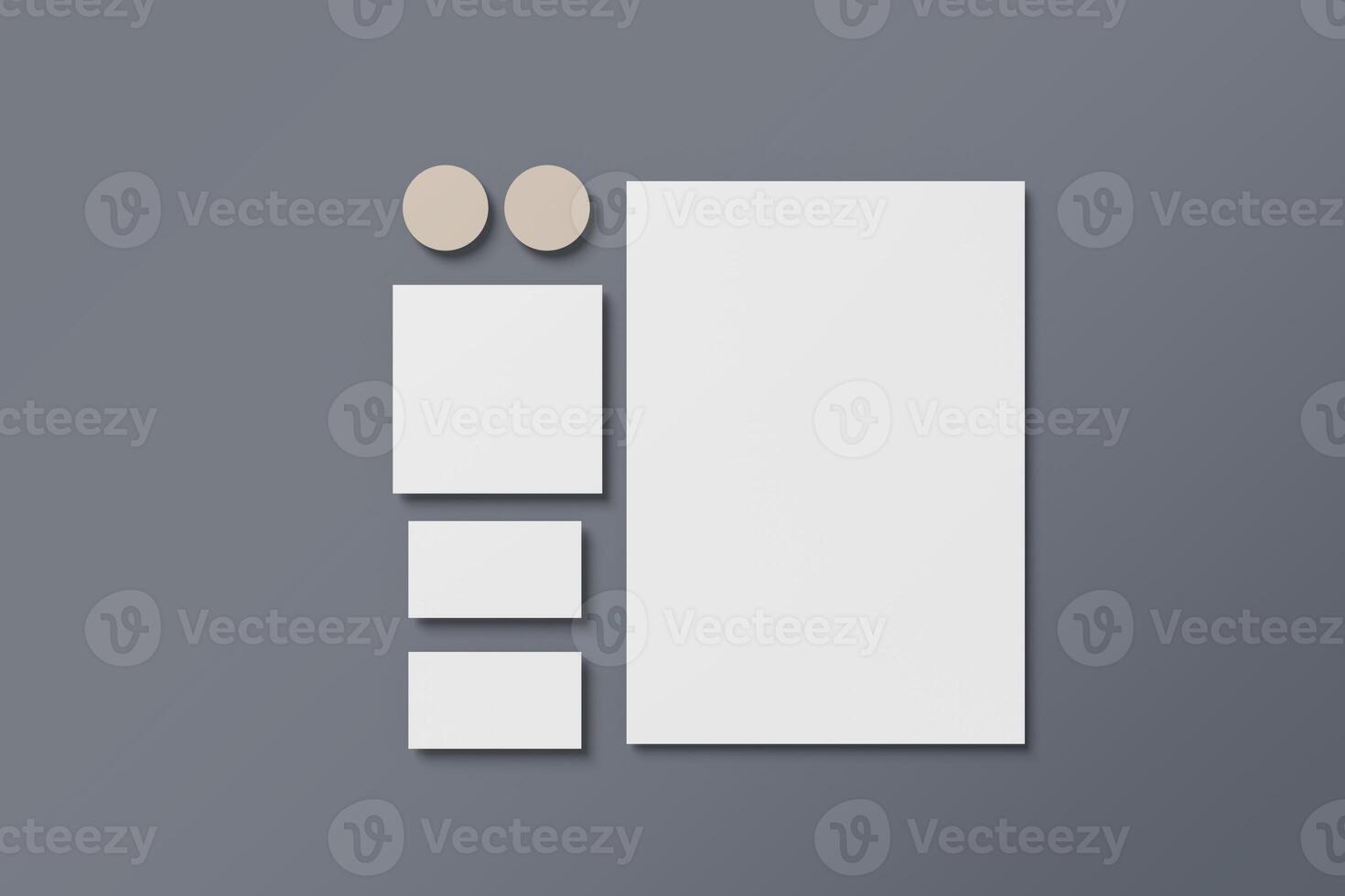 minimalistische schrijfbehoeften zakelijke branding mockup foto