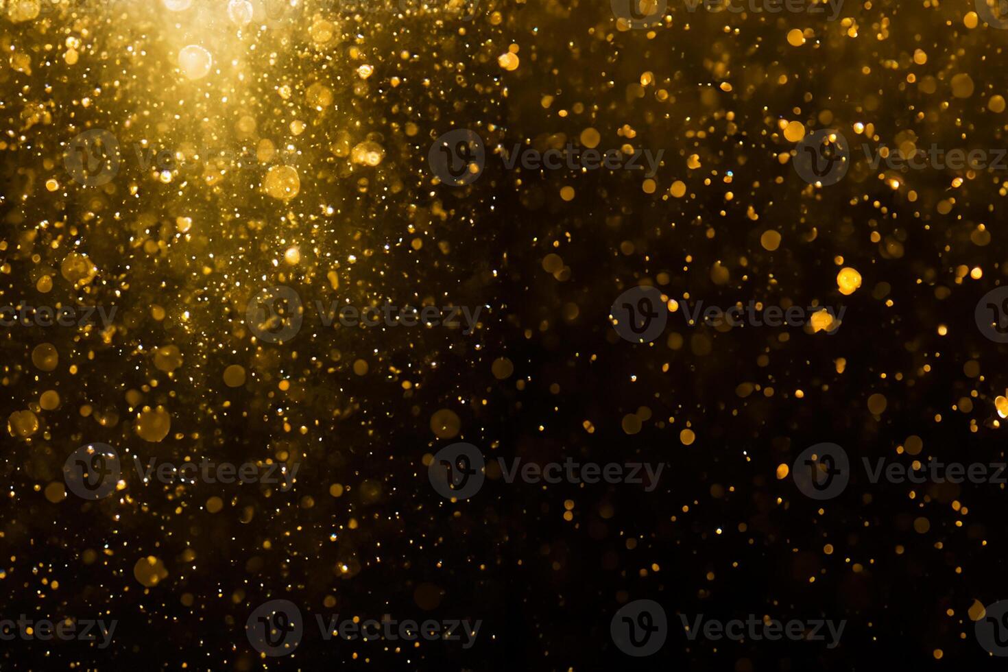 abstract goud bokeh met zwart foto