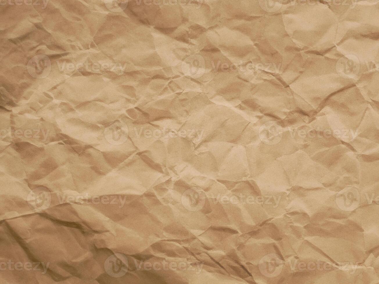 verfrommeld papier textuur, bruin karton foto