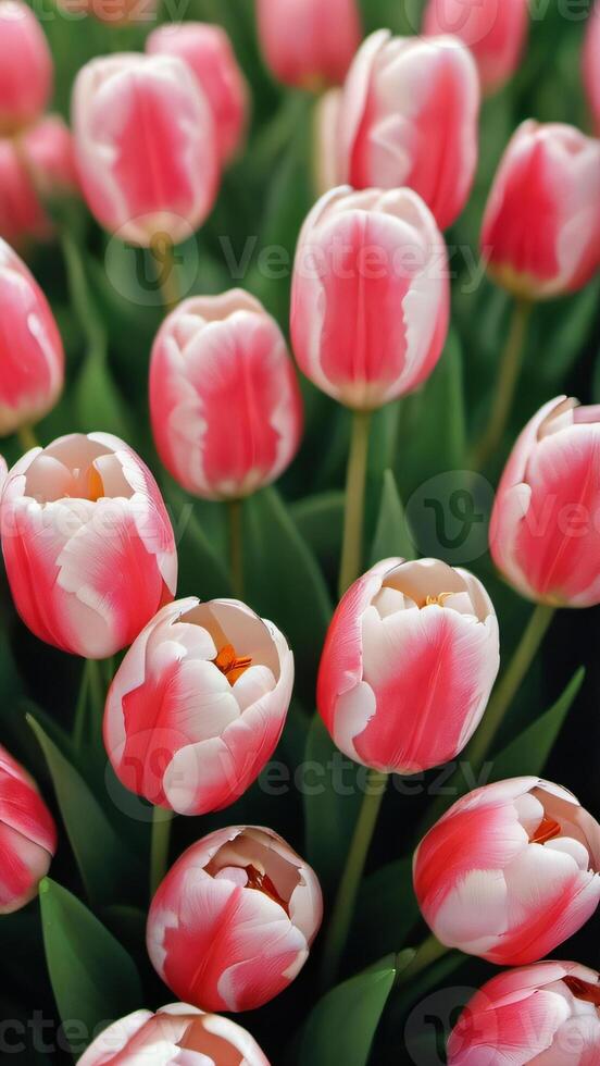 ai gegenereerd foto van tulp bloemen zijn reeks wit achtergrond tulpen bloemen bundel. ai gegenereerd