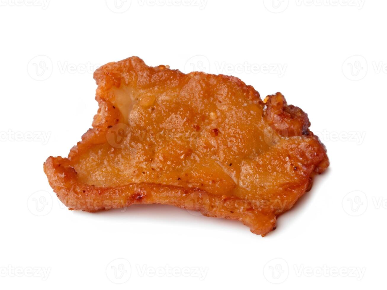 gebakken kip op witte achtergrond foto