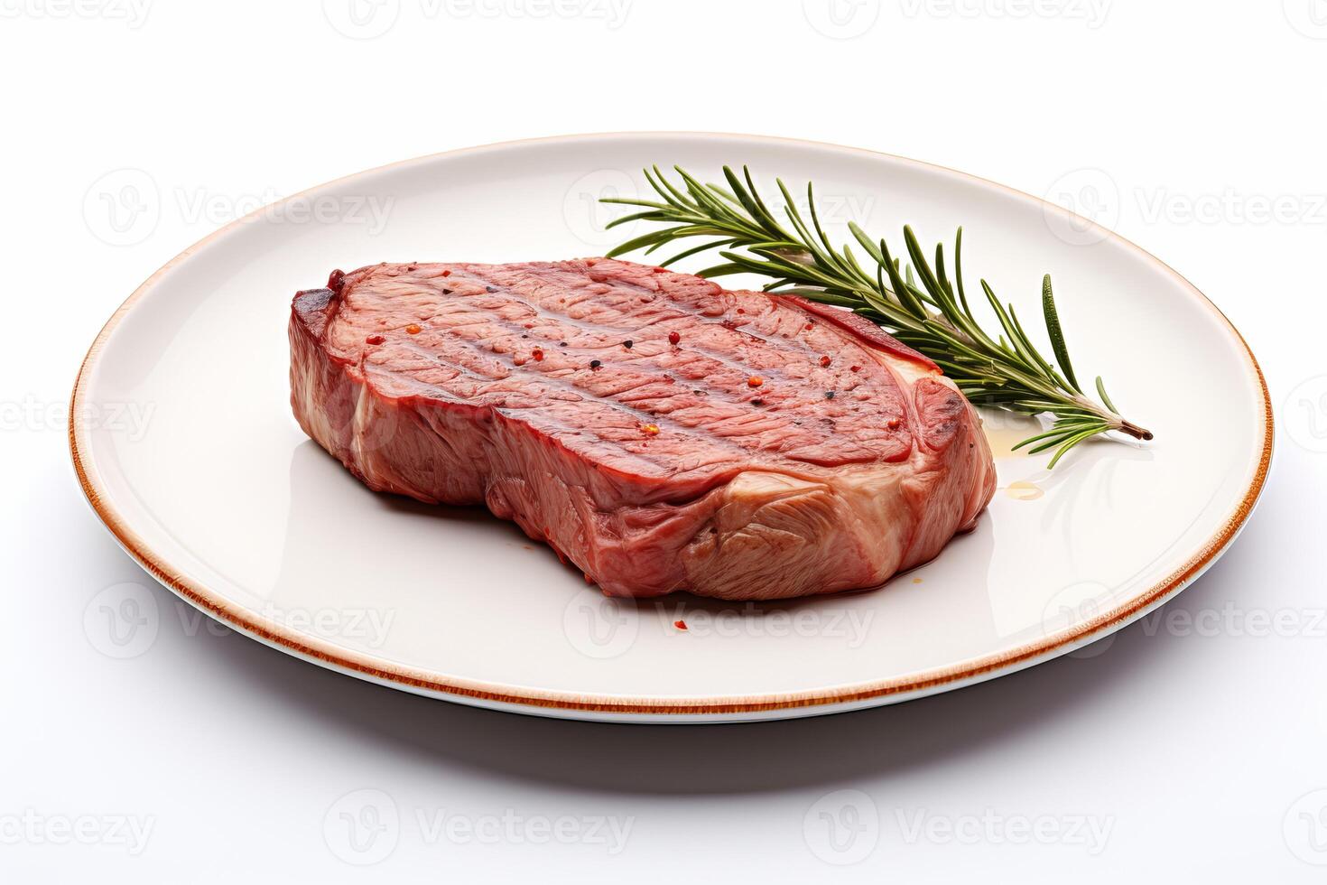 ai gegenereerd sappig steak vlees. genereren ai foto