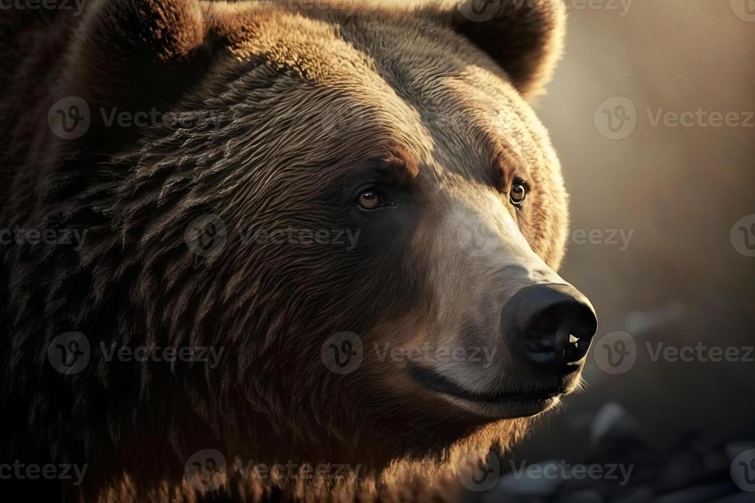 ai gegenereerd grizzly beer in de wild. neurale netwerk ai gegenereerd foto