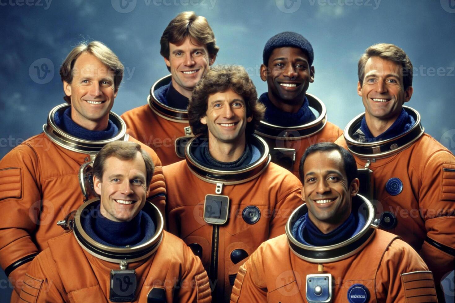 ai gegenereerd astronaut team ruimte foto