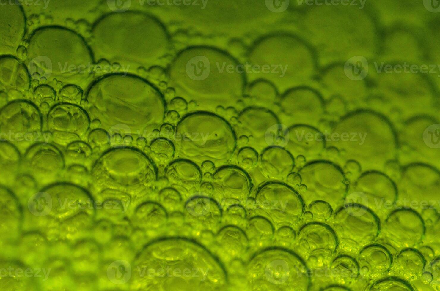 macro schot van groen bubbels foto