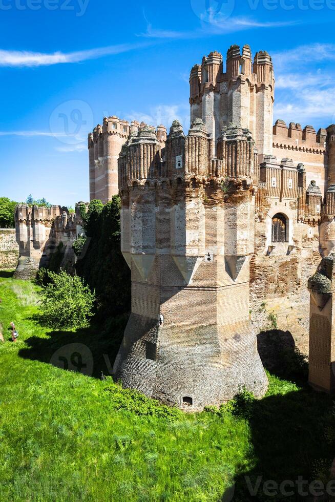 coca kasteel, Segovia Castilla y leon, Spanje. foto