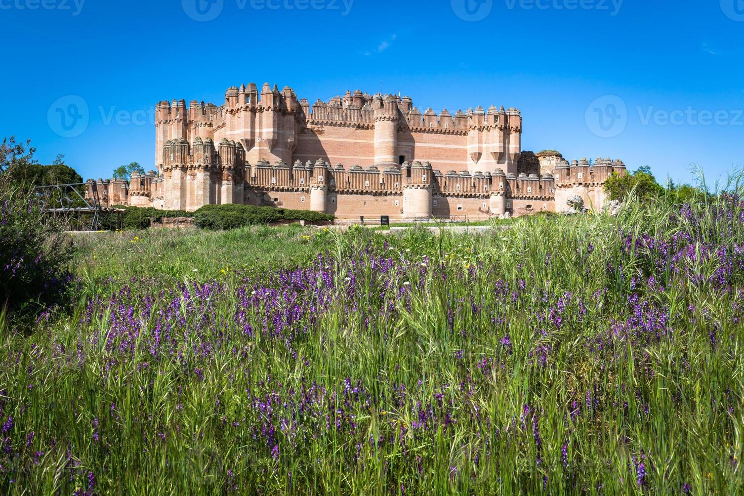 coca kasteel, Segovia Castilla y leon, Spanje. foto