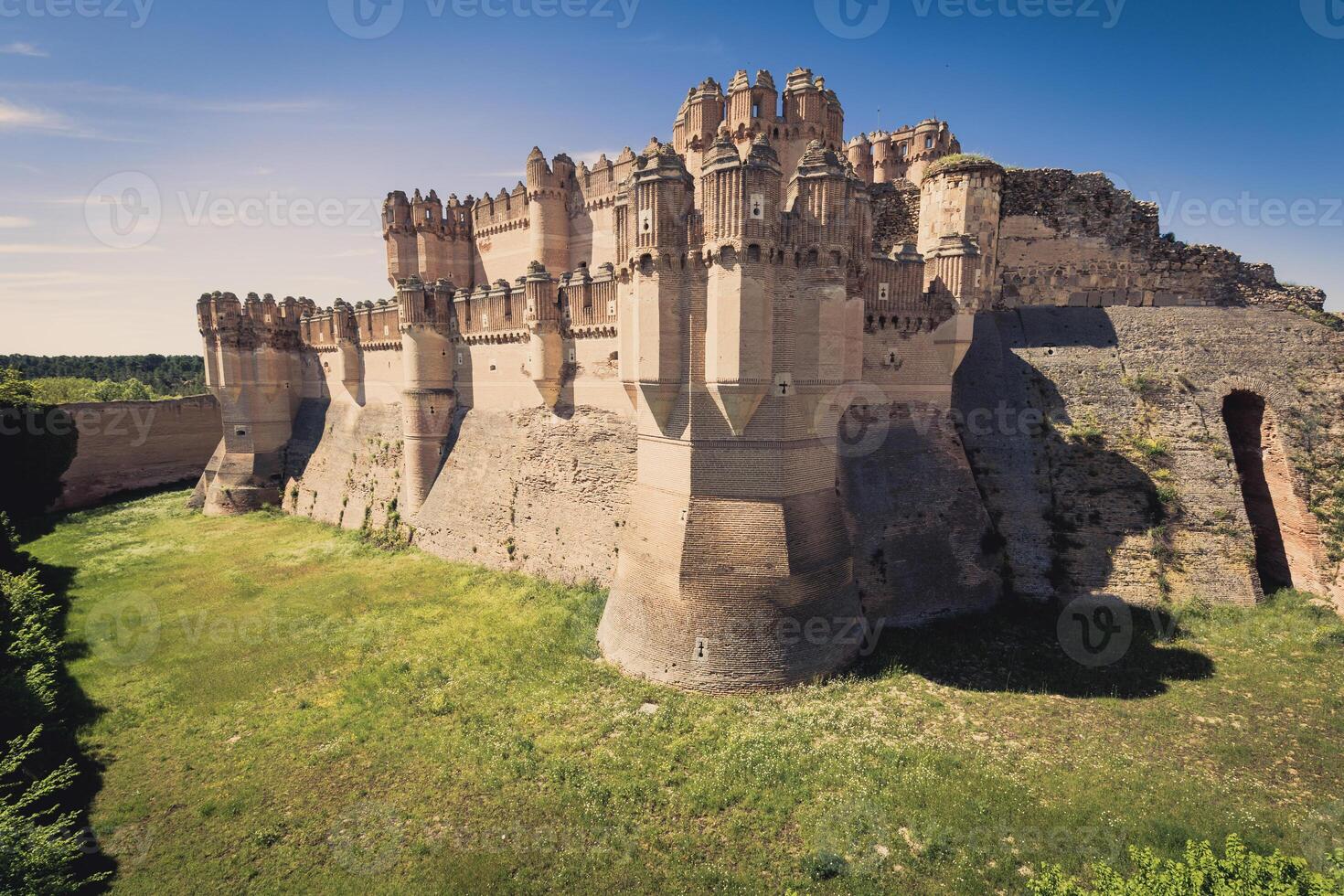 coca kasteel, Segovia Castilla y leon, Spanje. foto