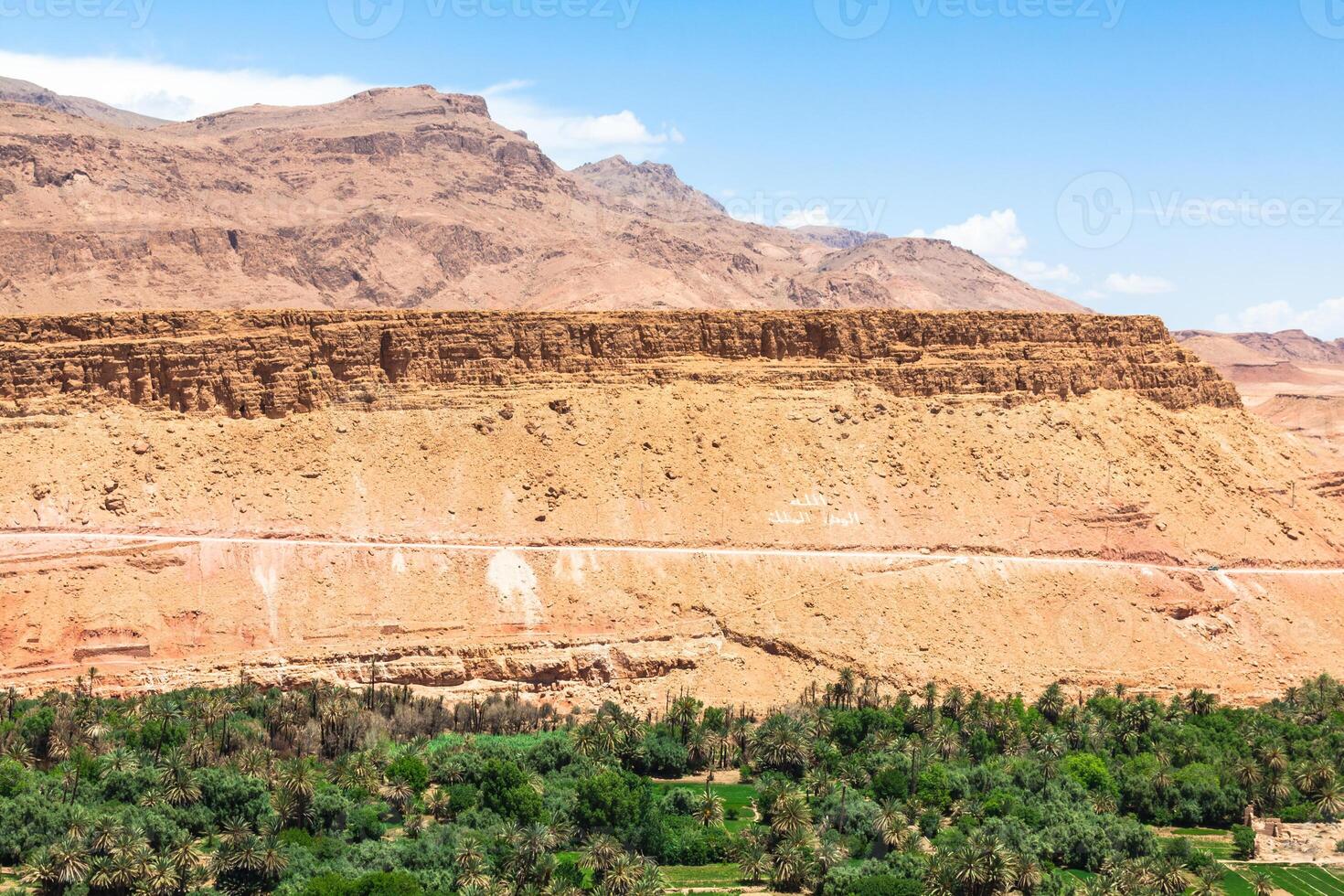 tinerhir dorp in de buurt georges todra Bij Marokko foto