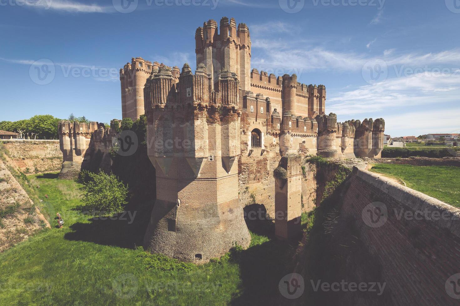 coca kasteel, Segovia Castilla y leon, Spanje. foto