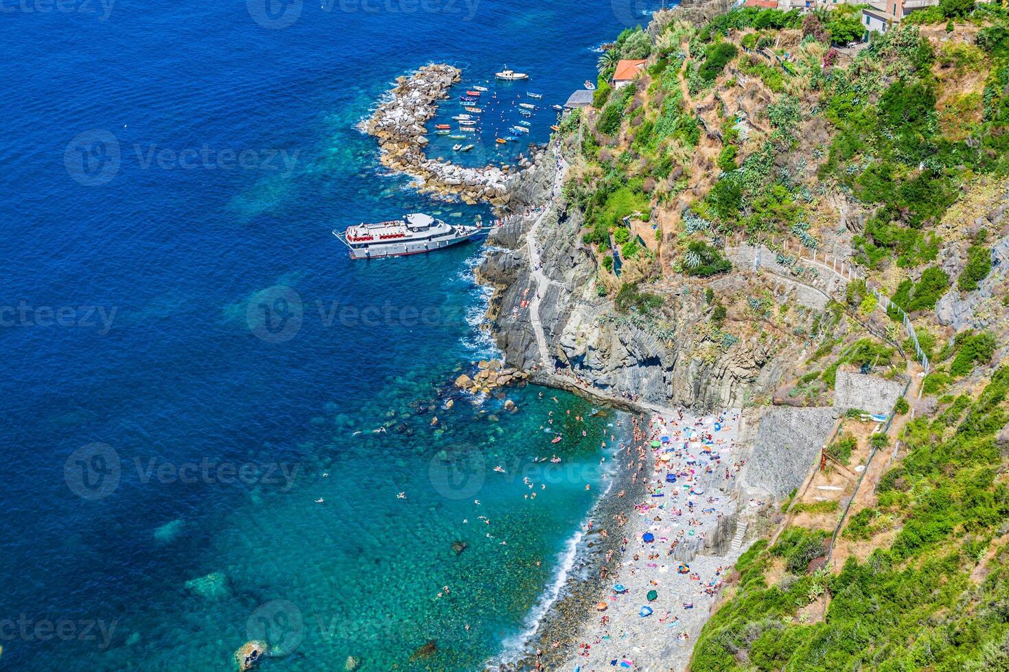 riomaggiore kust, cinque terrein, Italië foto