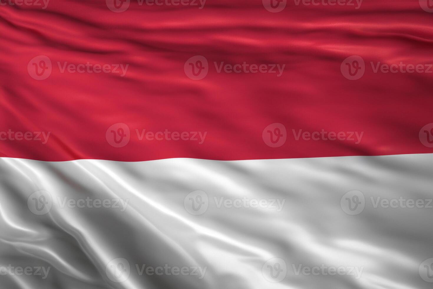 bewonderend de schoonheid van een mooi rood en wit vlag, waar stoutmoedig kleuren Golf in eenheid, symboliseert nationaal trots en soevereiniteit foto