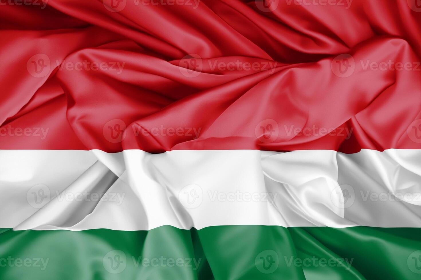 bewonderend de schoonheid van een mooi rood en wit vlag, waar stoutmoedig kleuren Golf in eenheid, symboliseert nationaal trots en soevereiniteit foto