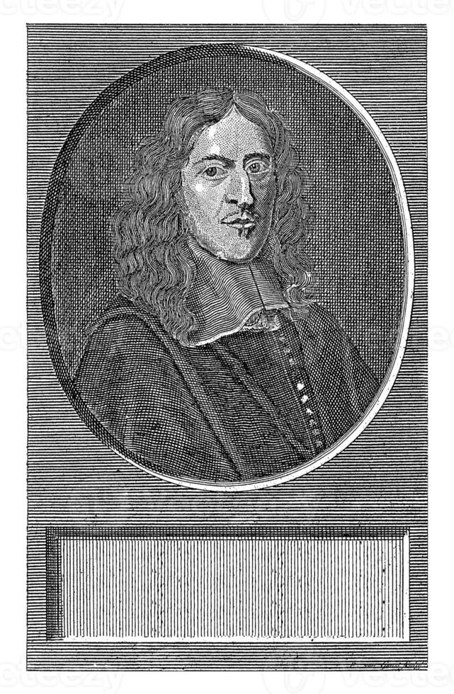 portret van johan de verstand, pieter busje gunst, 1672 - 1731 foto