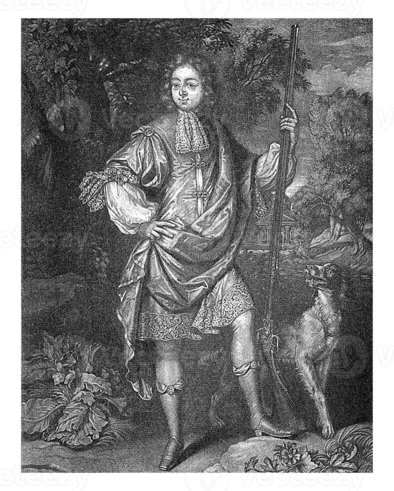 portret van pieter de wolff jr., pieter schenk i, na John Smith printmakeruitgever, 1686 - 1713 foto