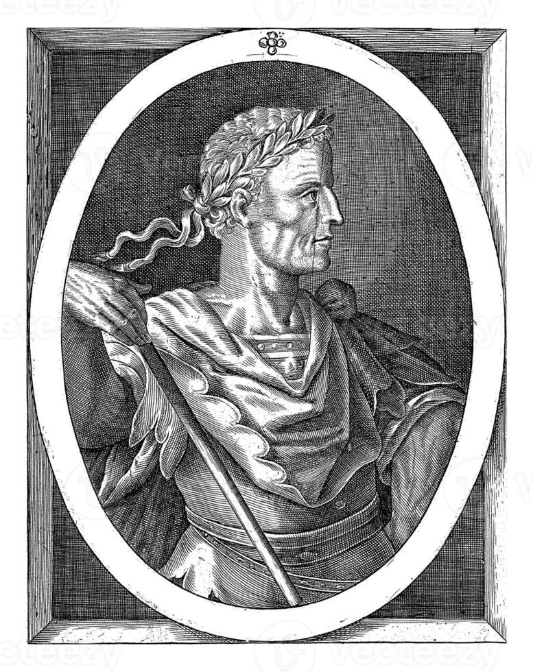Julius Caesar net zo een van de negen helden, William van de pas, 1621 - 1636 foto
