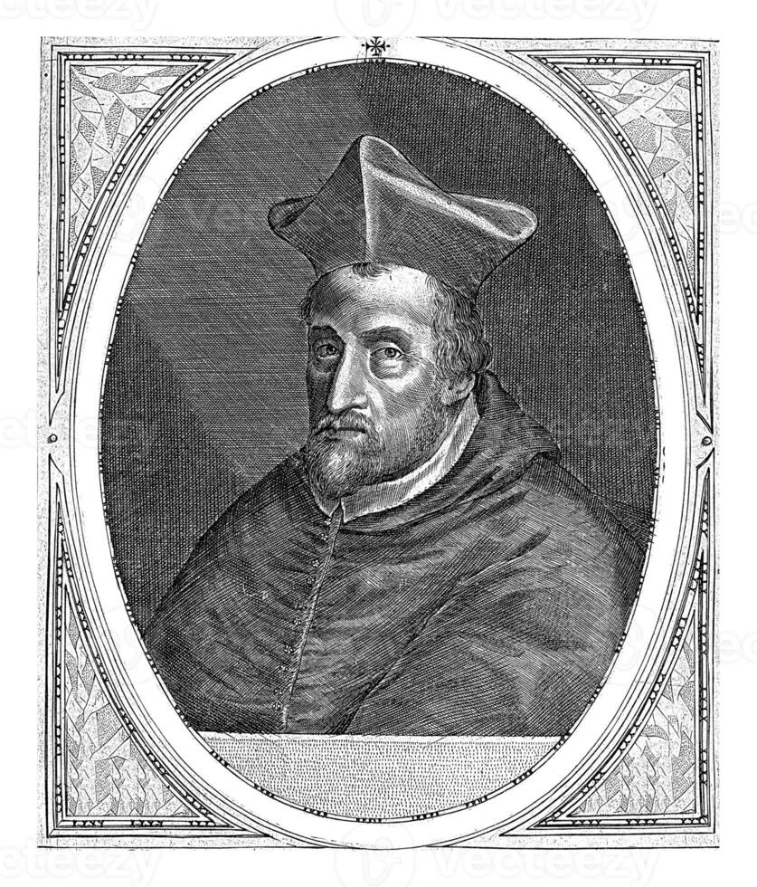portret van kardinaal ludovico Madruzzo, dominicus klanten, 1596 foto