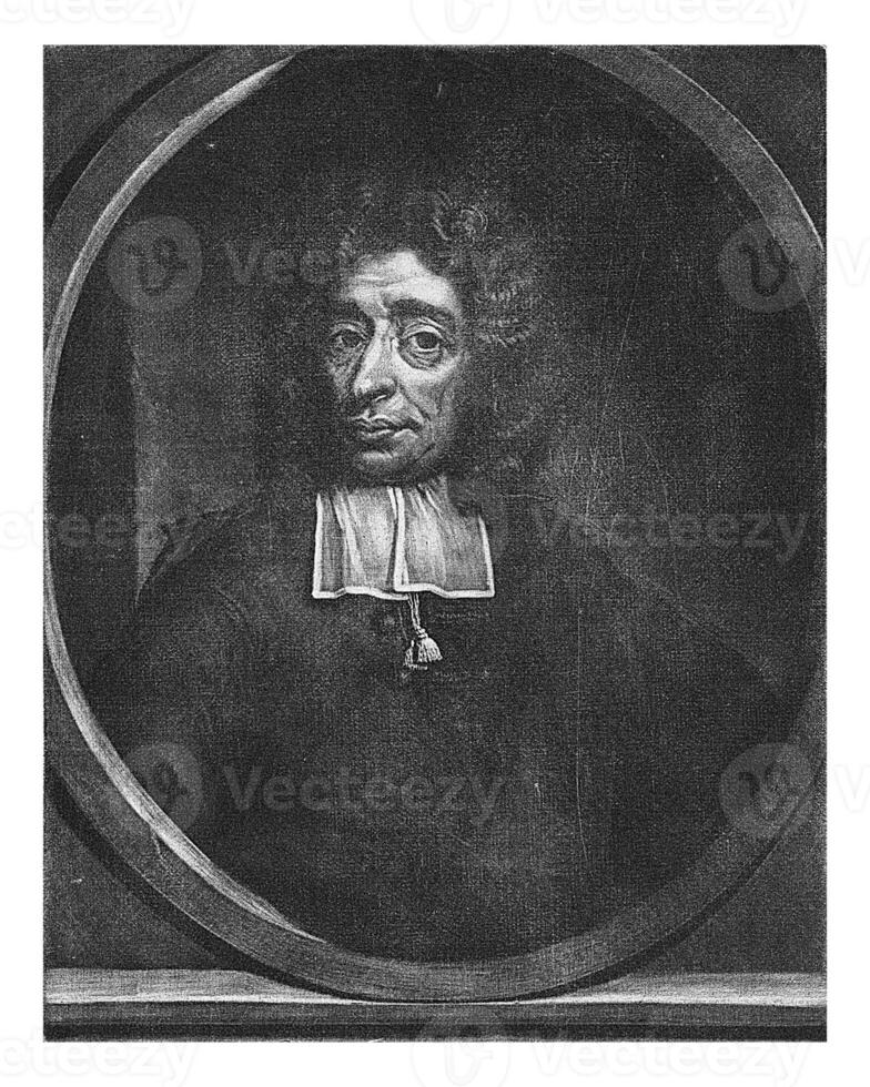 portret van jacobus Streso, frederik boonen, na arnold boonen, 1708 - 1800 foto