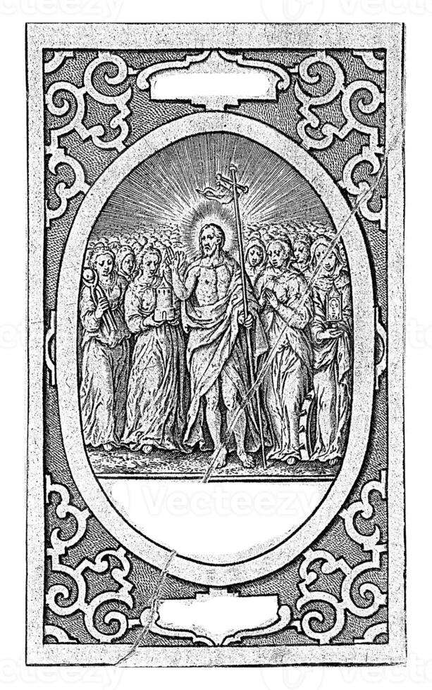 Christus in hemel caelestis, hieronymus Wierix, 1563 foto