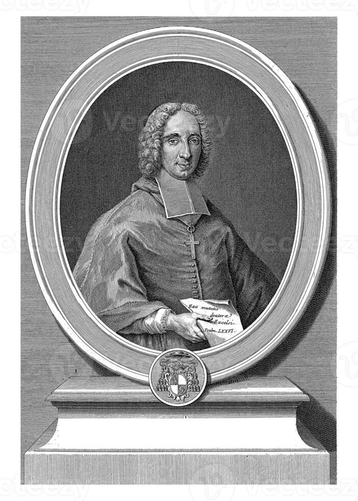 portret van bisschop Jean Charles de zeker, cosimo mogalli, 1724 - 1730portret van bisschop Jean Charles de zeker, cosimo mogalli, 1724 - 1730 foto