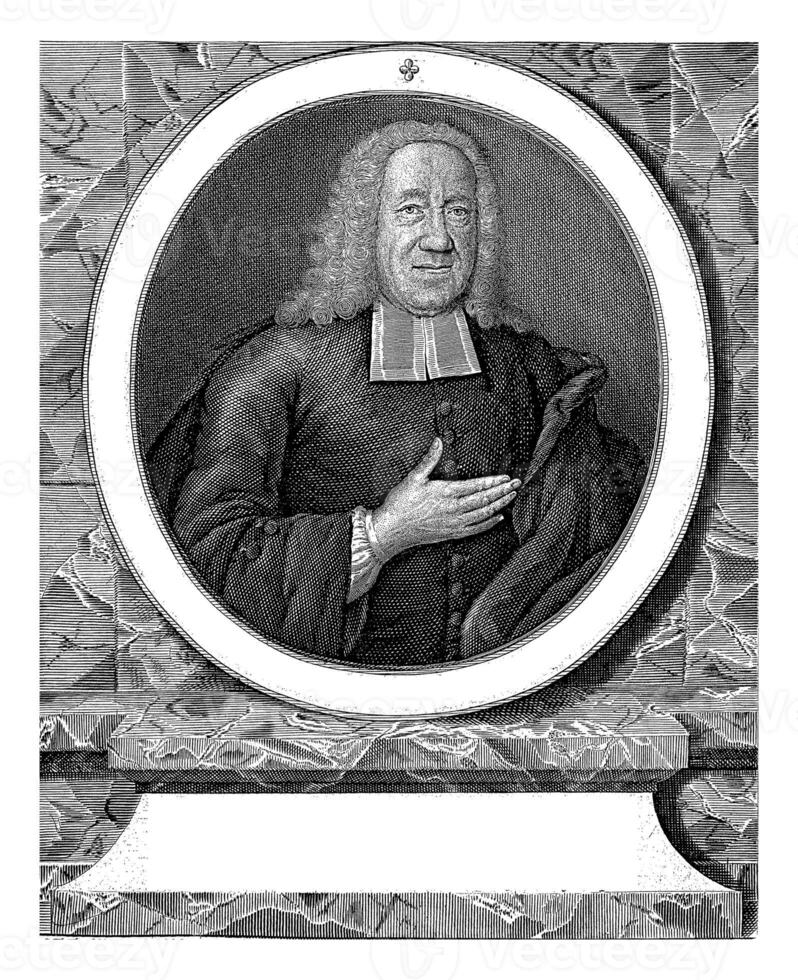 portret van leonard beels, christen Friedrich fritzsch, 1747 foto