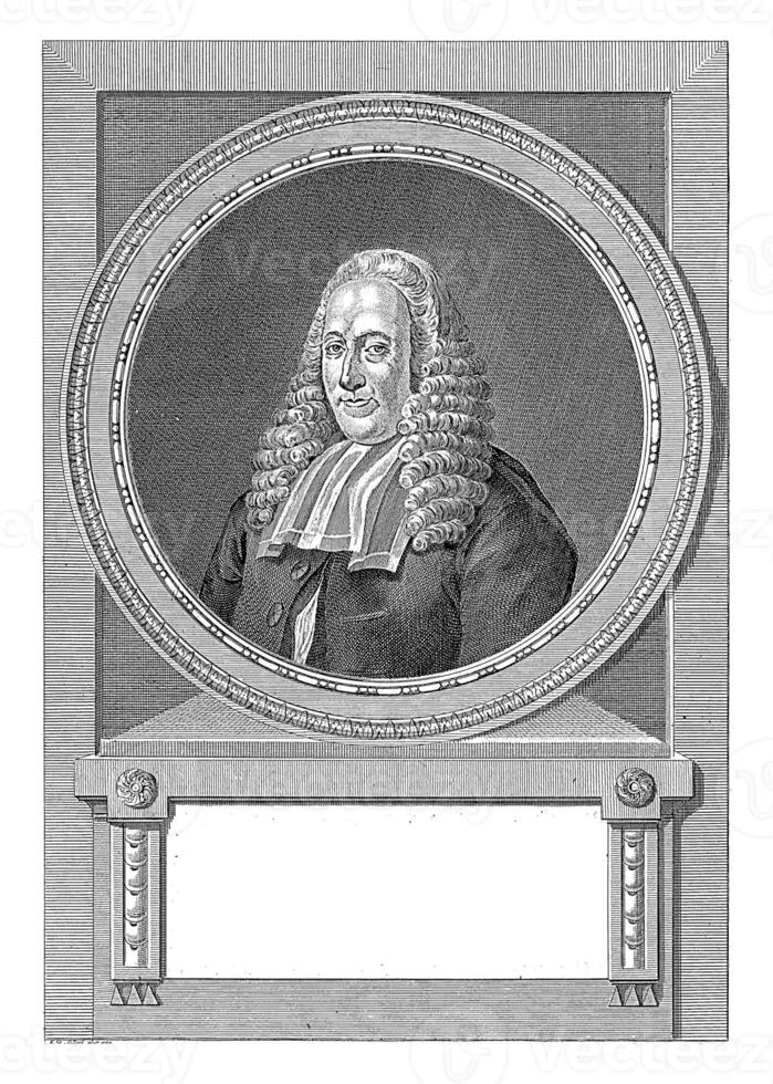 portret van de burgemeester van Amsterdam Hendrik daniëlsz hoef, mathias de sallieth, 1787 foto