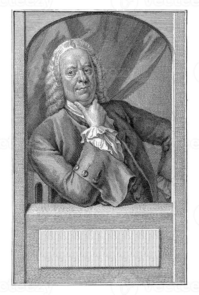 portret van philip busje dijk, Jakob houbraken, na philip busje dijk, na Hendrik Pothoven, 1771 foto