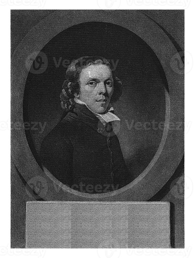 portret van de geestelijke Johannes henricus hacken, Charles Howard hodges, 1795 foto