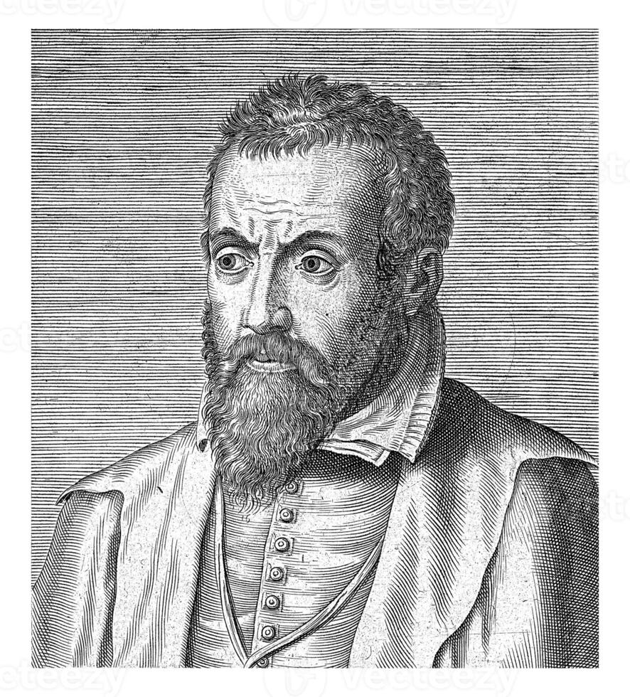 portret van Johannes sambucus, philips gal, 1572 foto