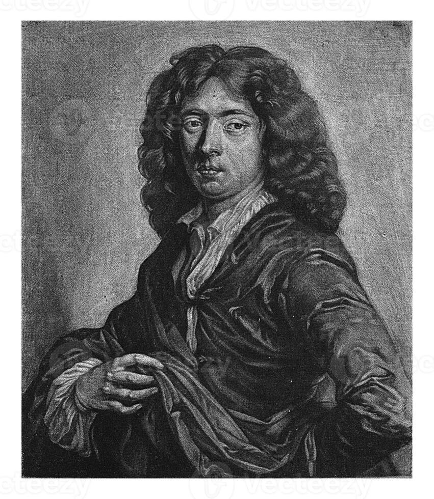 portret van steffaan wolters, jan broedelet, na heb gefrituurd kneller, na jan verkolje i, 1684 - 1700 foto