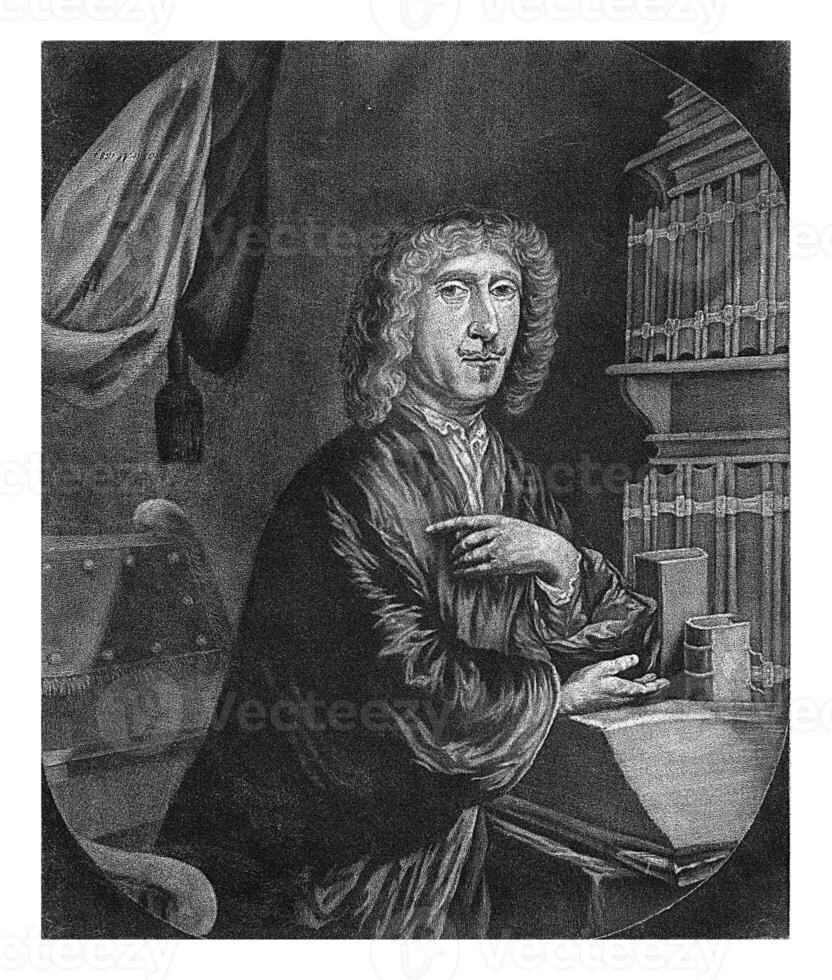 portret van Guterus bodaan, cornelis a. hellemans, na Nicolaas maes, 1684 foto