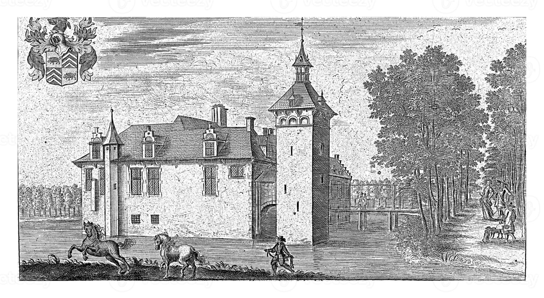 afschermen kasteel, franz ertinger, 1697 foto