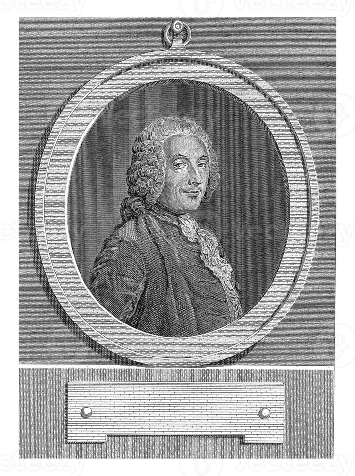 portret busje francois-augustus de paradis de moncrif, louis Jacques foto