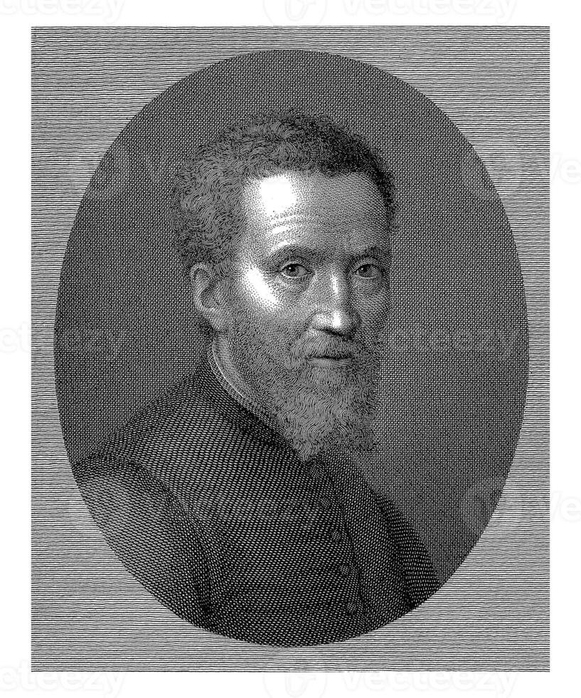 portret van de artiest michelangelo, raphaël morgen, 1829 foto