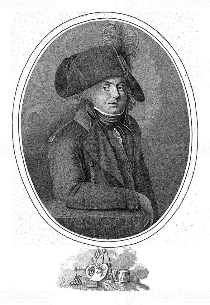 portret van hermanus busje gek, govert kitsen, na gt busje hol berg, 1795 foto