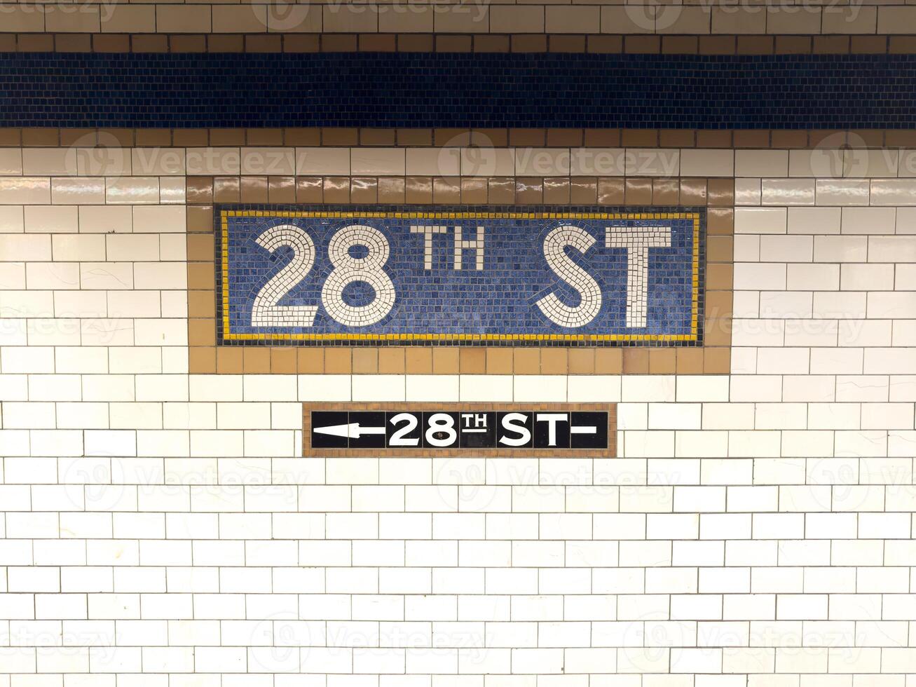 28e straat station - nieuw york stad foto