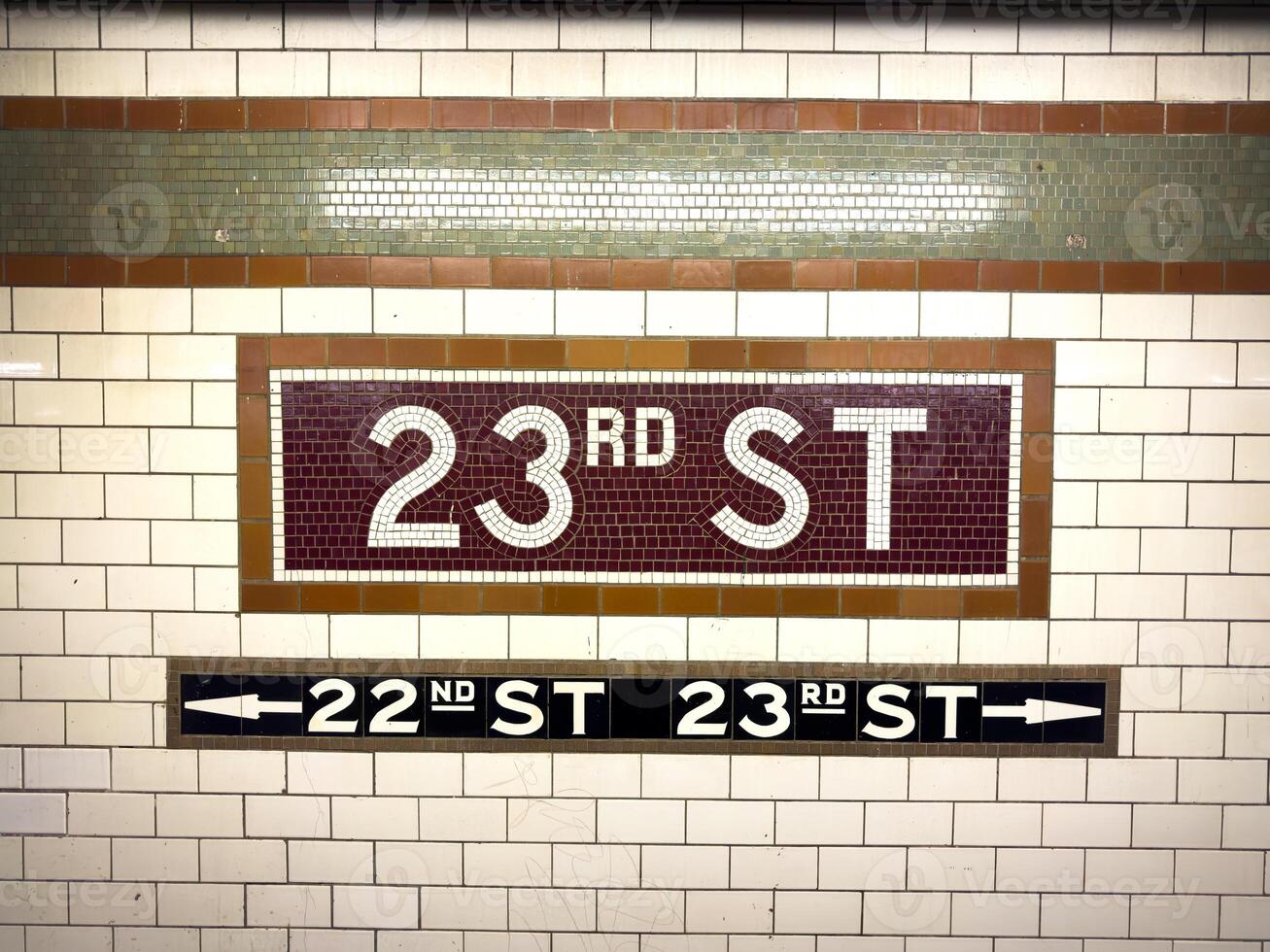 23e straat station - nieuw york stad foto
