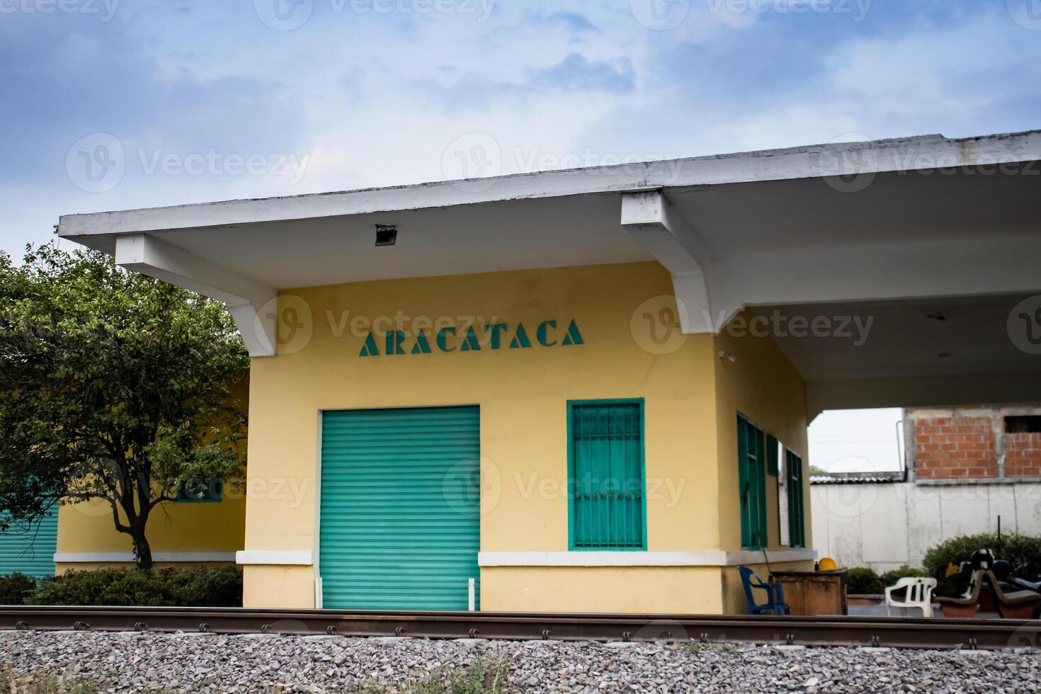 de beroemd aracataca trein station, een van de literair instellingen van Gabriel garcia marquez in zijn nobel laureaat boek een honderd jaren van eenzaamheid foto