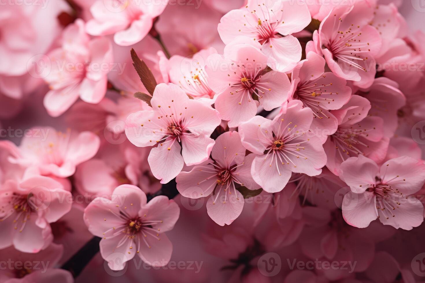 ai gegenereerd delicaat roze kers bloemen. genereren ai foto