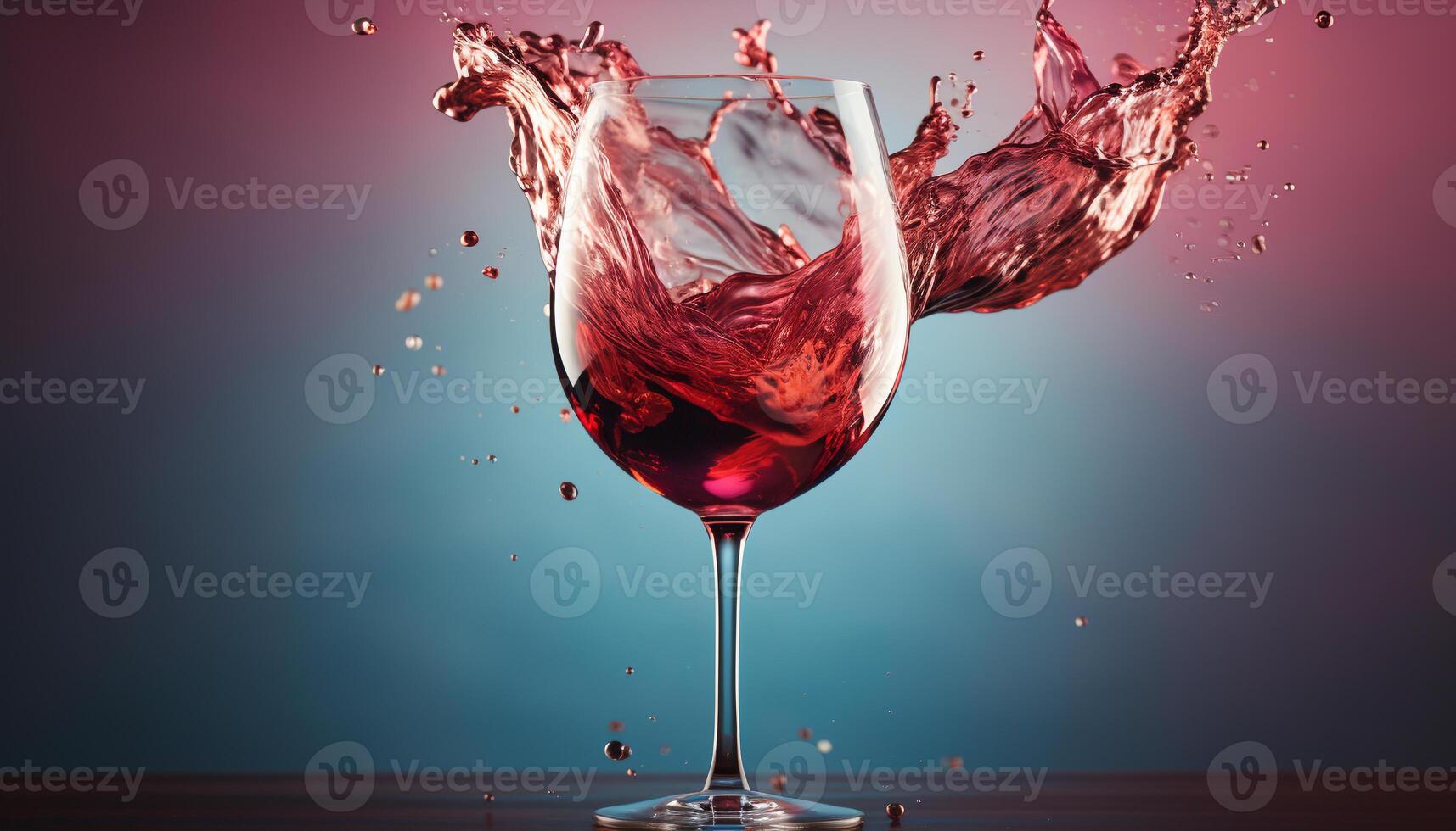 ai gegenereerd spatten rood wijn, gieten viering, glas van verfrissend vloeistof gegenereerd door ai foto