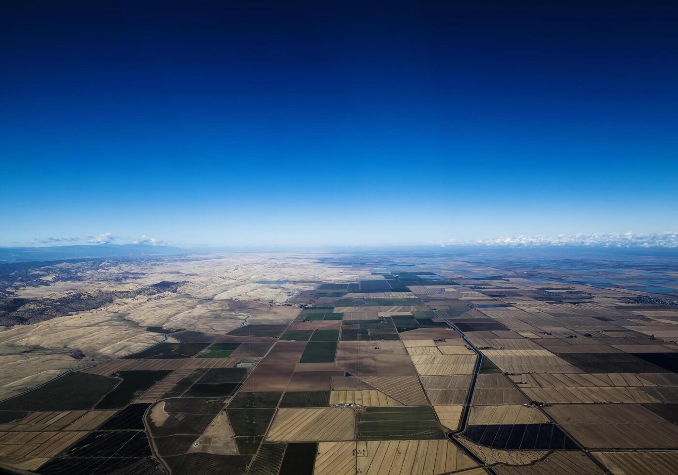 Willems, ca, 2012 - antenne visie noordelijk Californië boerderij land- en kanaal foto