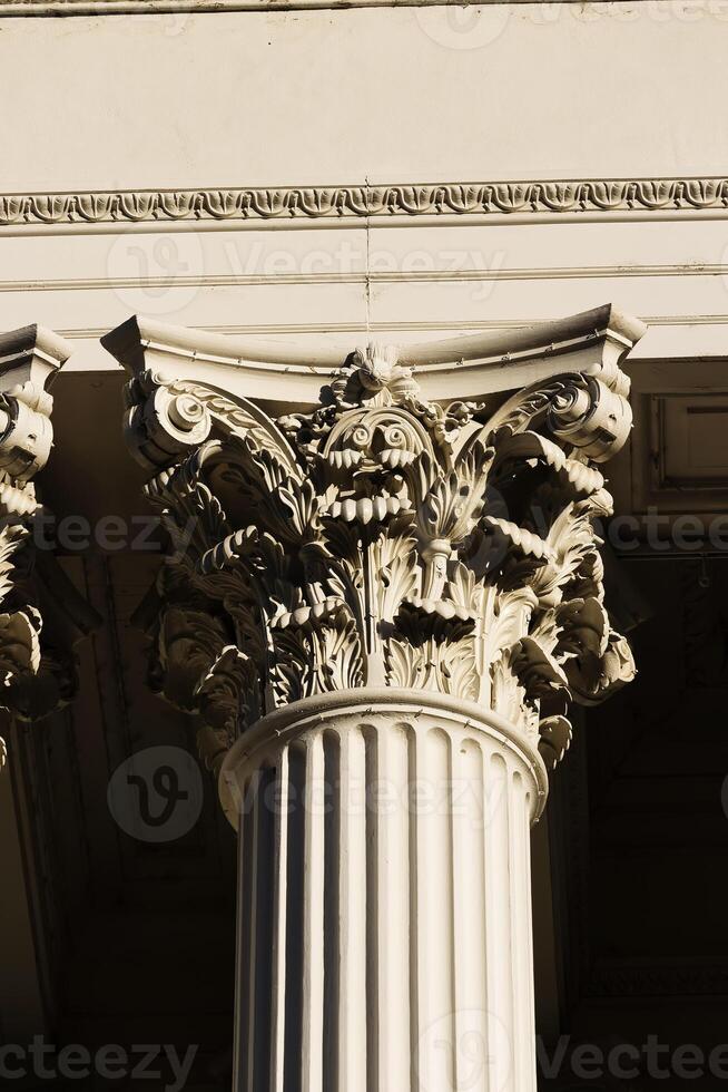 bouwkundig detail schot van Californië Capitol kolom foto